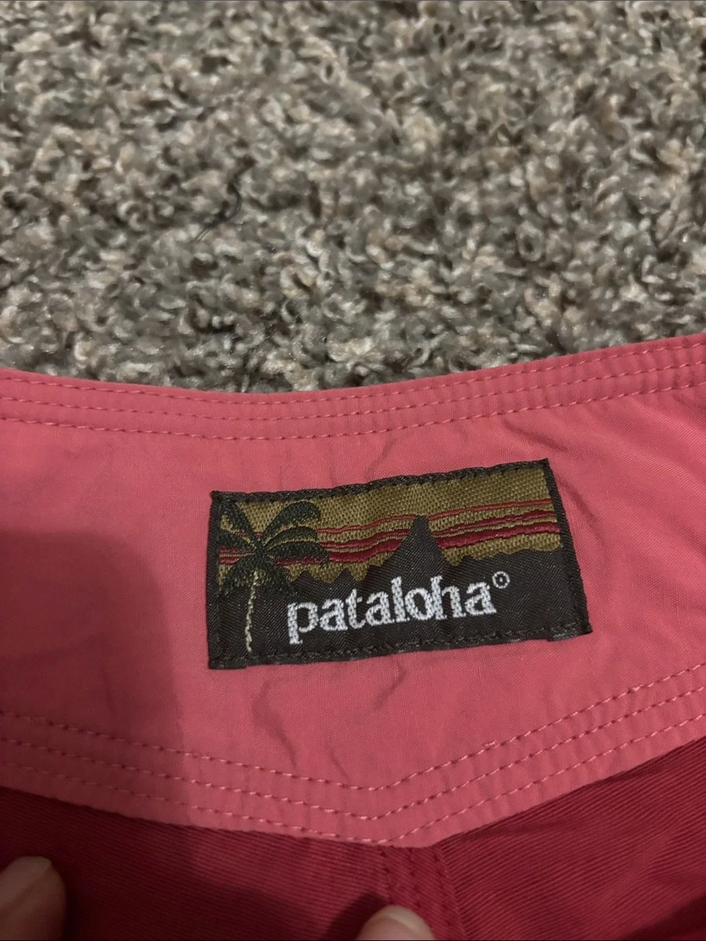 Patagonia Pataloha shorts Women 8 swim athletic casual red pocket gorpcore Y2K